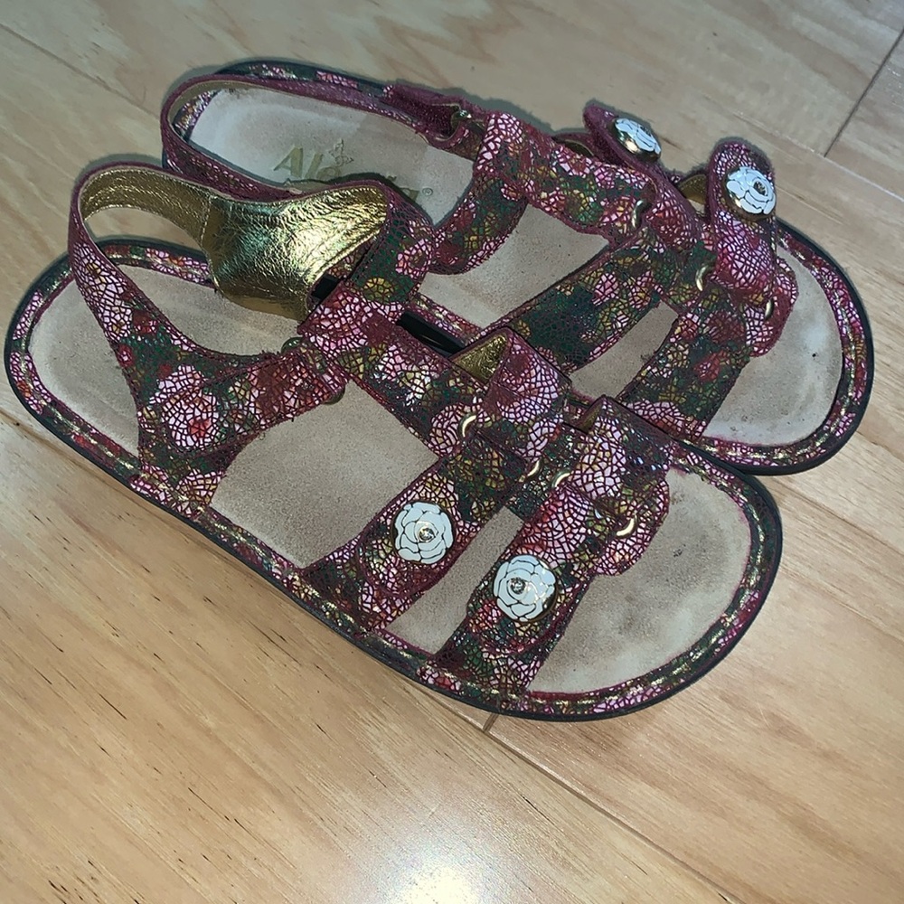 EUC Alegria size 36 jewel tone sandals